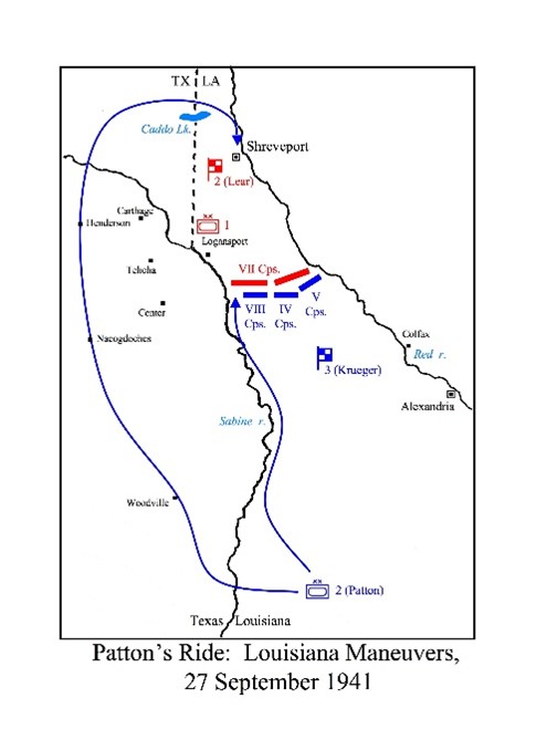 1941 maneuvers map