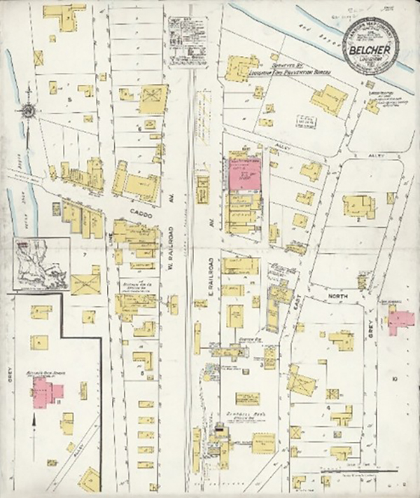 Map of Belcher